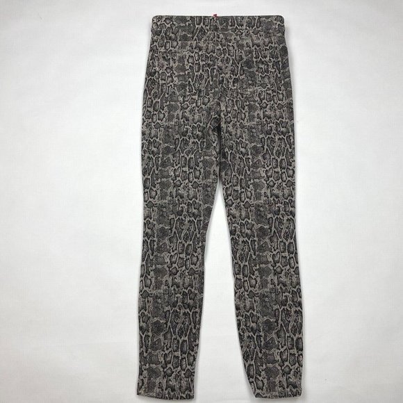 Spanx Jean-ish Snakeskin Ankle Jean Leggings Stretch Skinny Pant Pockets Women M - Picture 2 of 12